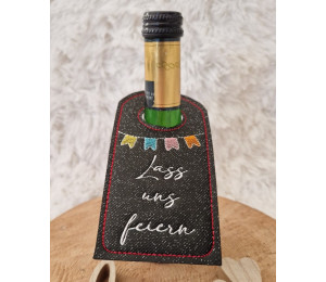 2€ ZUSATZTÜRCHEN 3. Dezember - Stickserie - 12 ITH Flaschenanhänger Vol. 3